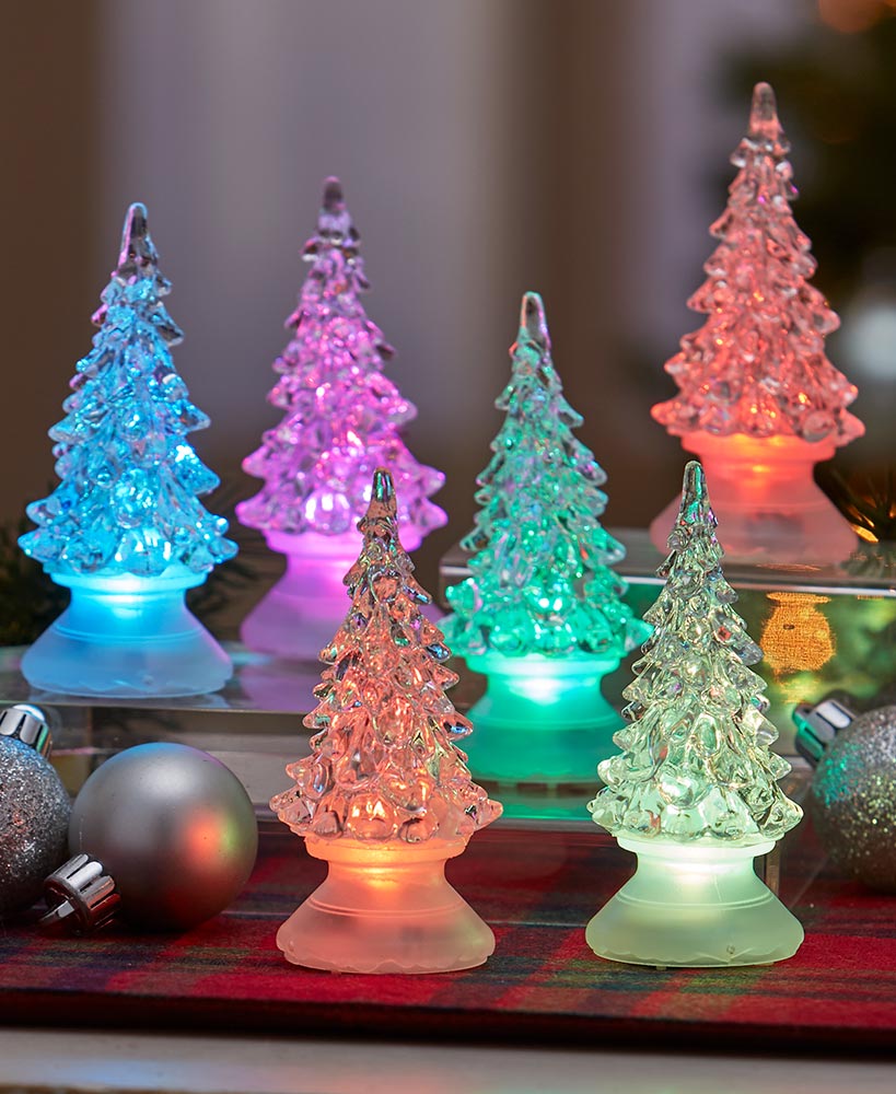 Set of 6 Color-Changing Table Trees