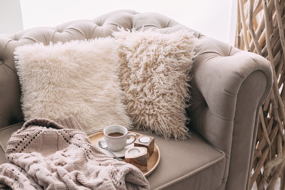 Faux Fur Pillows and Blankets