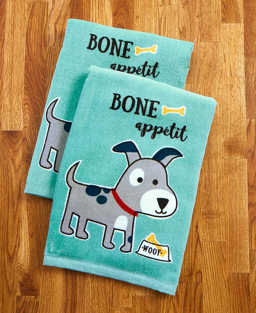 Set of 2 Pet Lover Towels