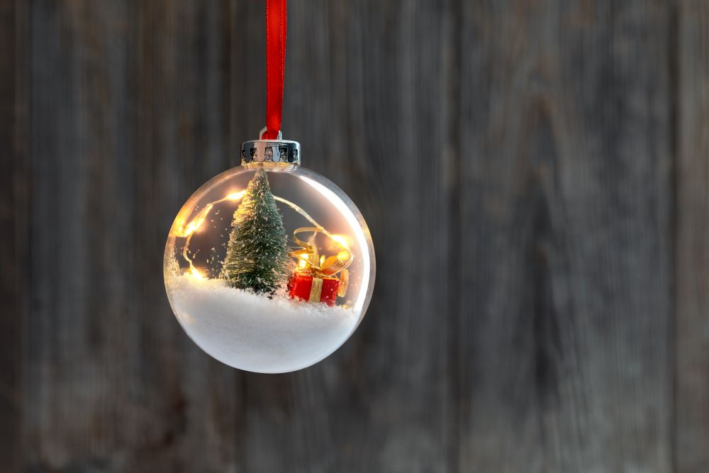 DIY Snow Globe Christmas Ornament
