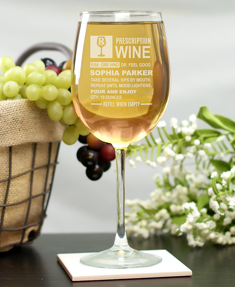 Personalized Prescription Wine Glass