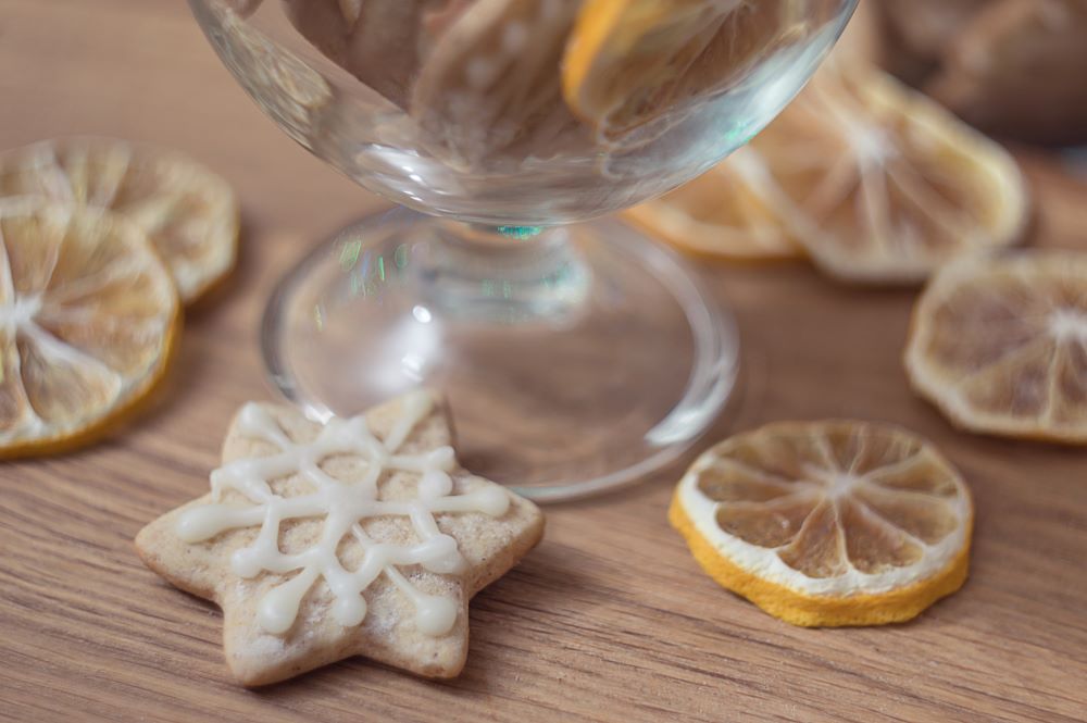 Christmas Cookie Recipes - Lemon Star Snowflake Cookies