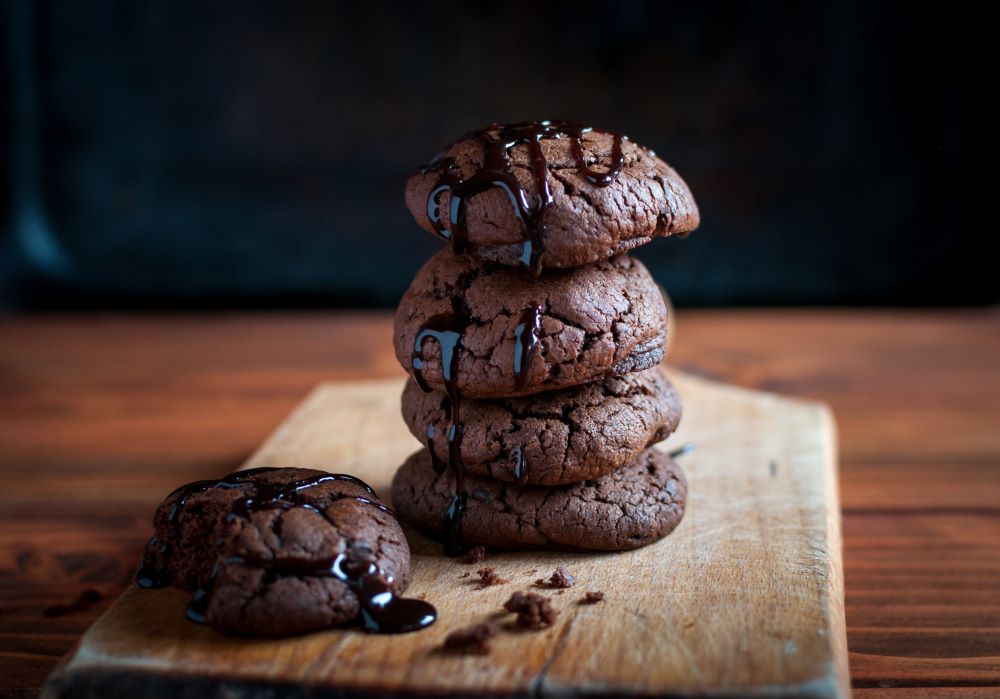Christmas Cookie Recipes - Peppermint Patty Stuffed Chocolate Cookies