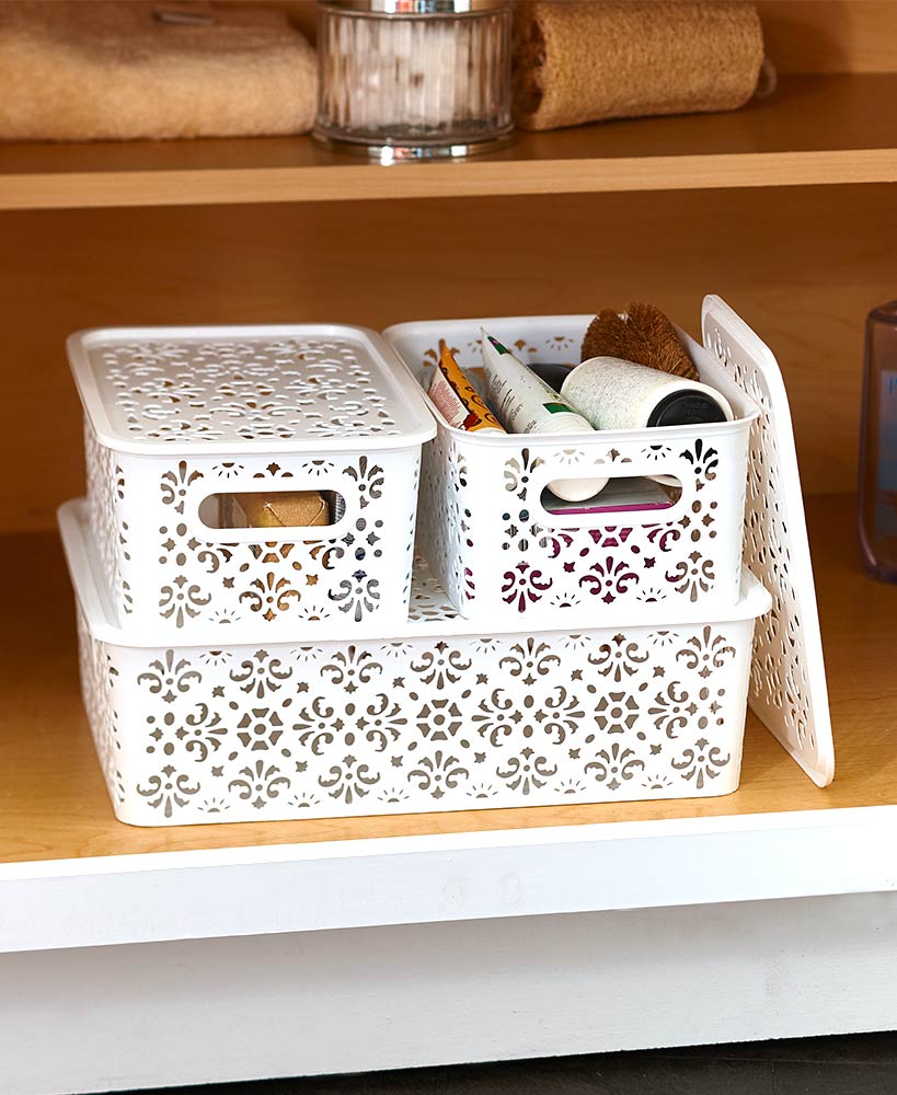 bathroom storage tubs