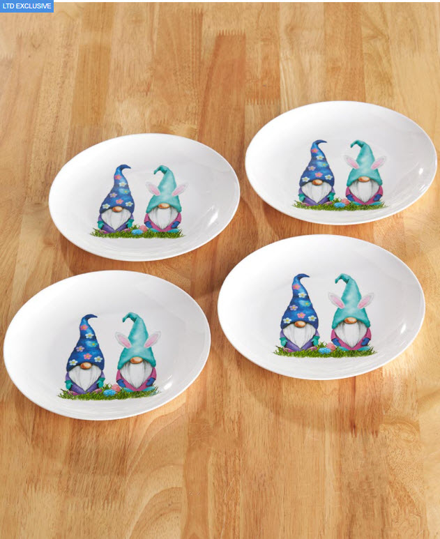 Easter Table Decorating Ideas - Easter Gnome Dinner Plates