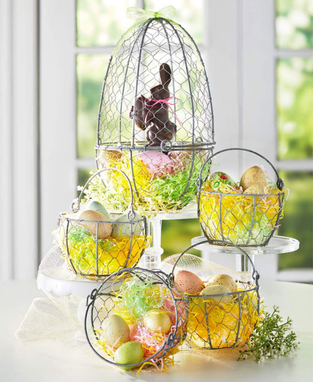 Easter Table Decorating Ideas - Farmhouse Basket Collection