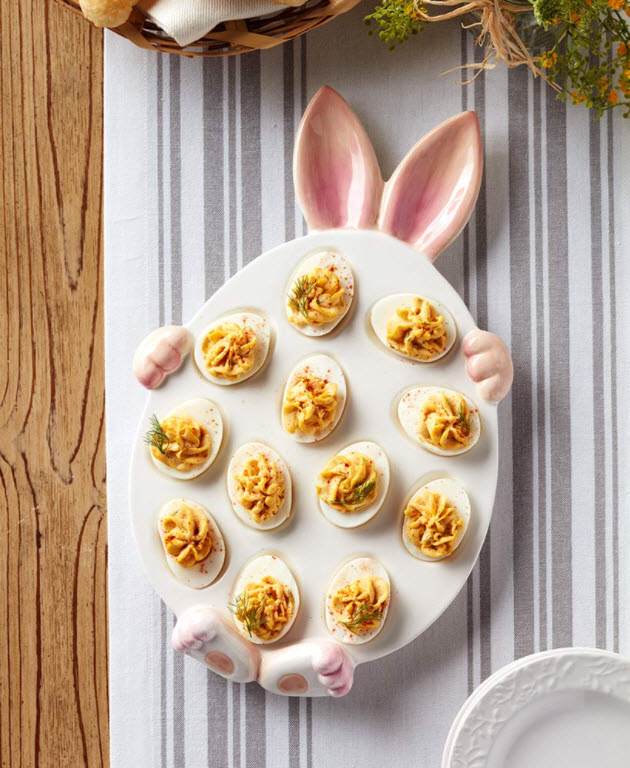 Easter Table Decorating Ideas - Bunny Egg Platter