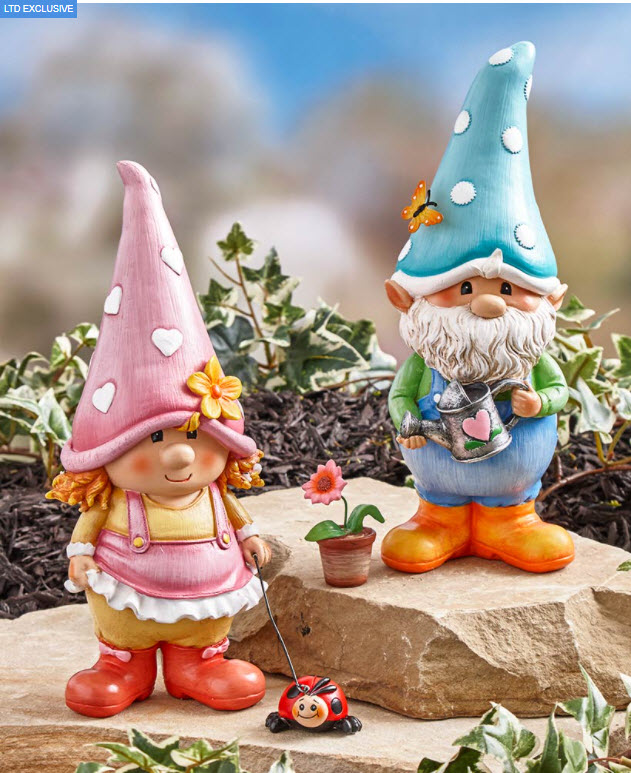 Garden Gnome Friend Statues