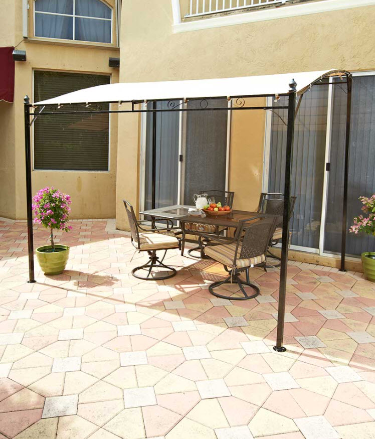 Patio Furniture Ideas - Sunshade Awning Gazebo