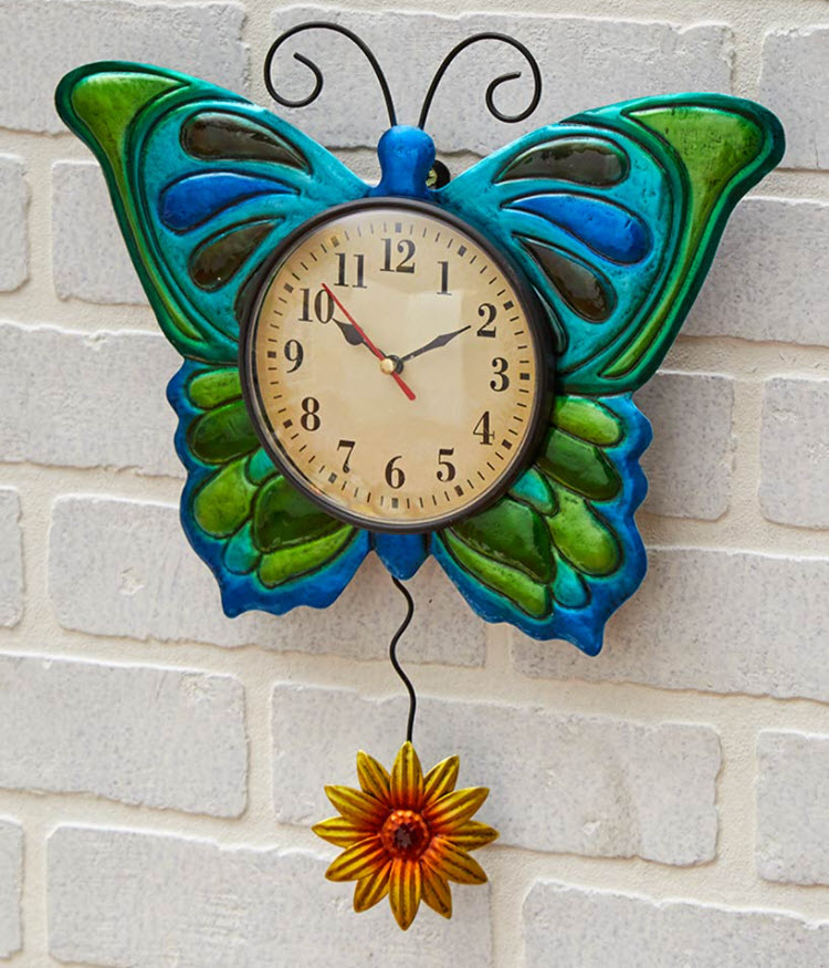 Metal Insect Pendulum Wall Clocks