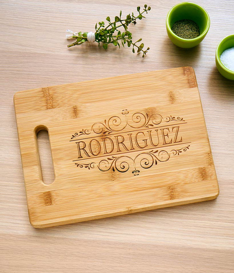 Mother's Day Gift Ideas - Personalized Bamboo Cutting Boards