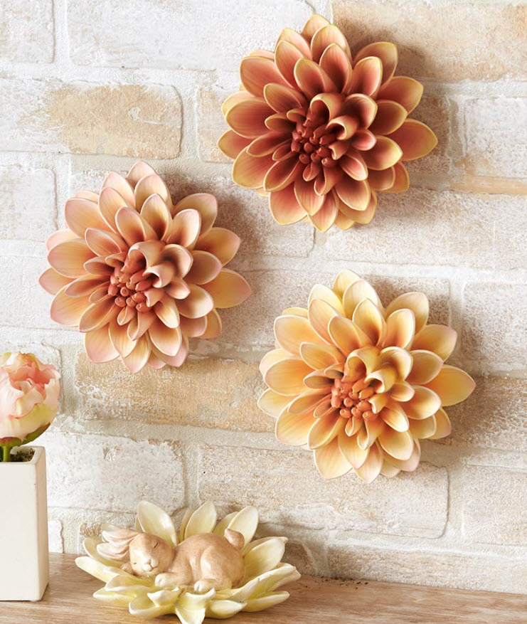 Spring Dahlia Wall Flowers