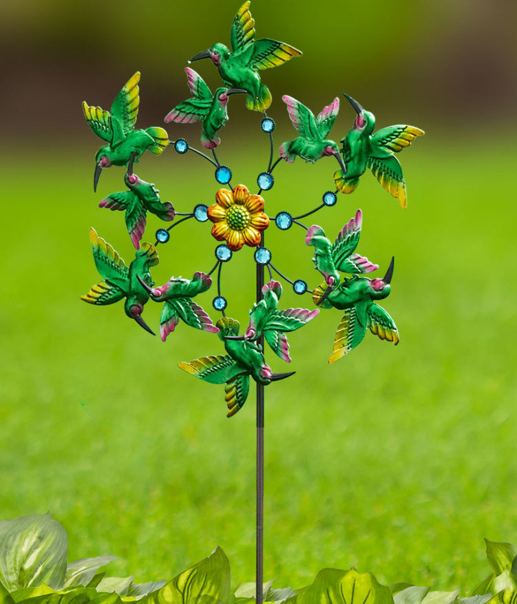 Mother's Day Gift Ideas - Metallic Garden Windspinner Stakes