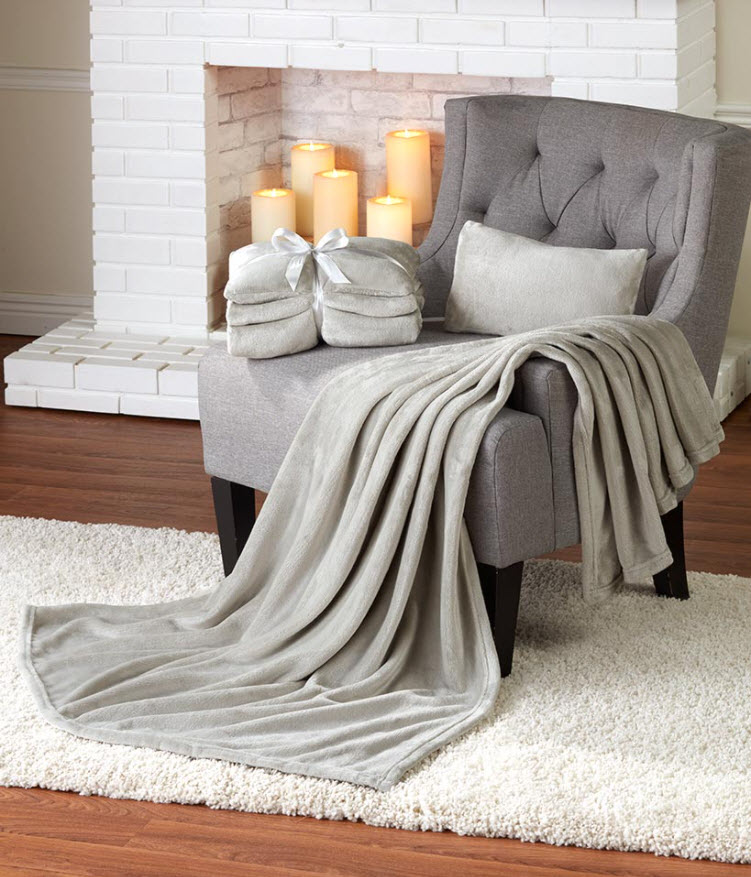 Plush Throw & Pillow Gift Sets