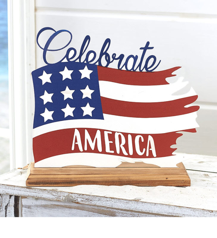 Celebrate America Tabletop Sign