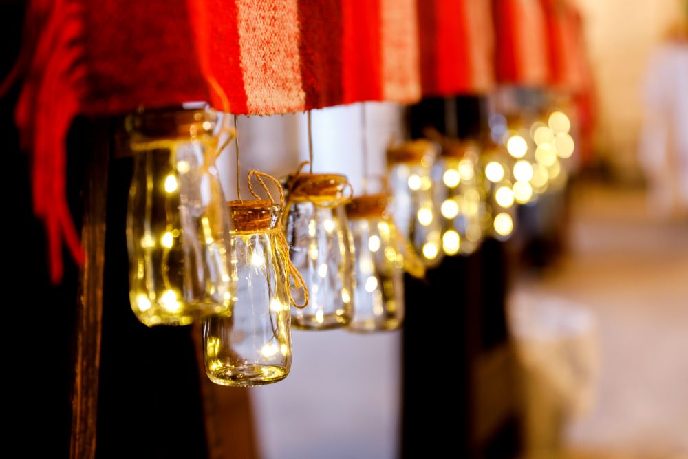 DIY Repurposed Glass Jar String Lights