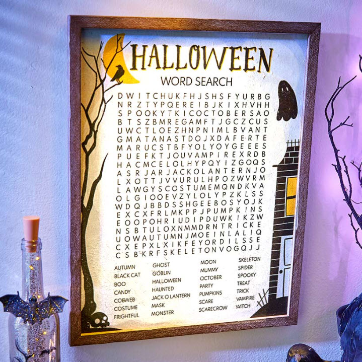 Word Search Wall Art
