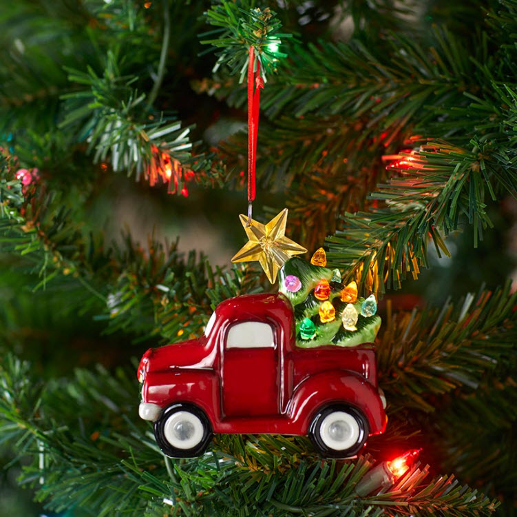 Nostalgic Lighted Holiday Ornaments