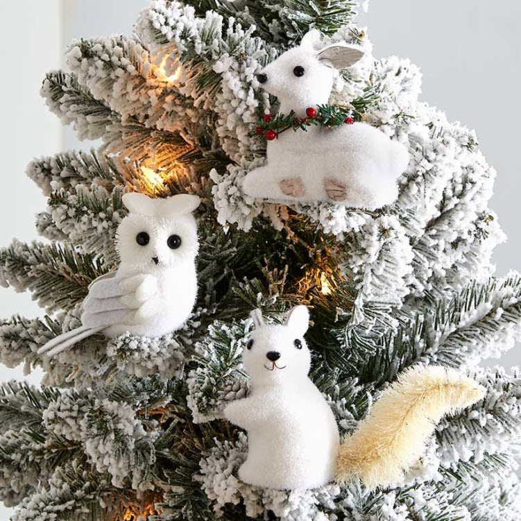 Winter Woodland Holiday Tree Decorations