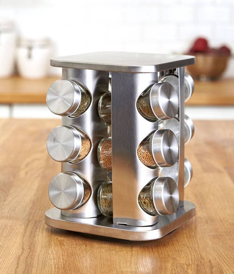 Stainless Steel Rotating Spice Rack