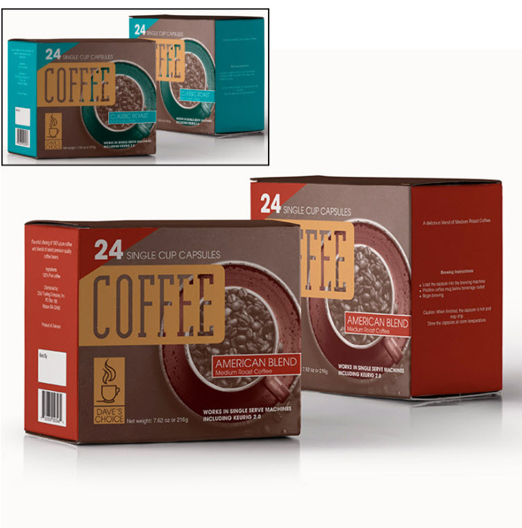 24-Pc. Dave's Choice Coffee Cup Capsules