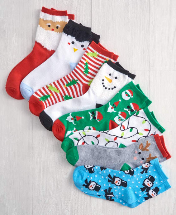 Holiday Fun 8-Pair Sock Sets
