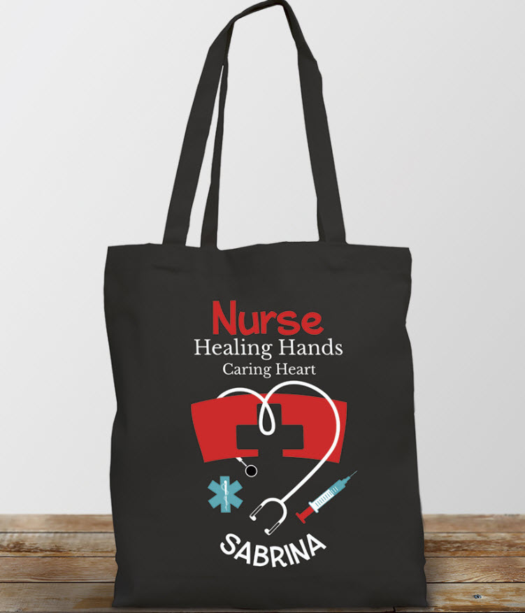 Personalized Occupation Totes - nurse